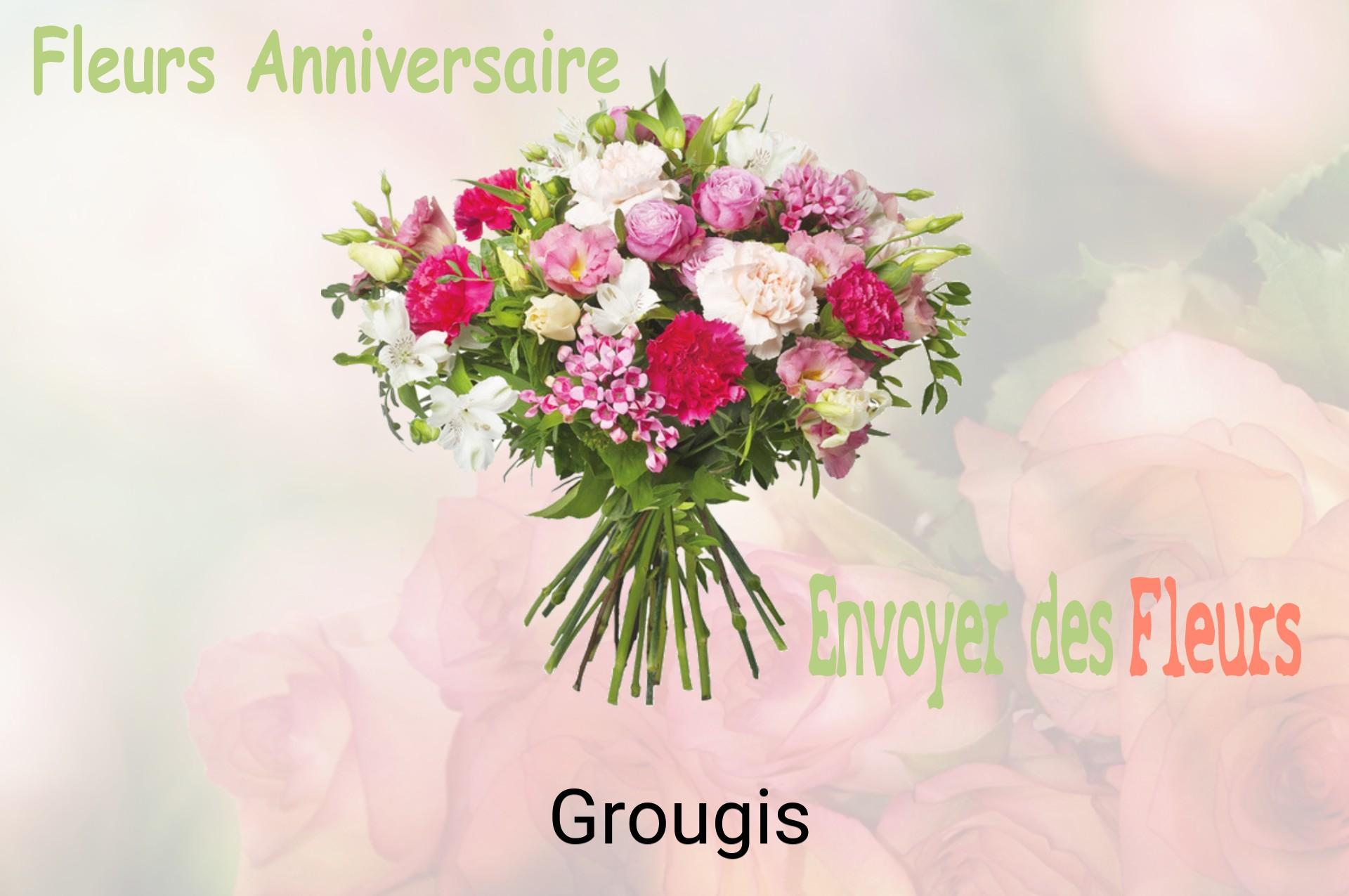 Bouquet de fleurs d’anniversaire livré à Grougis